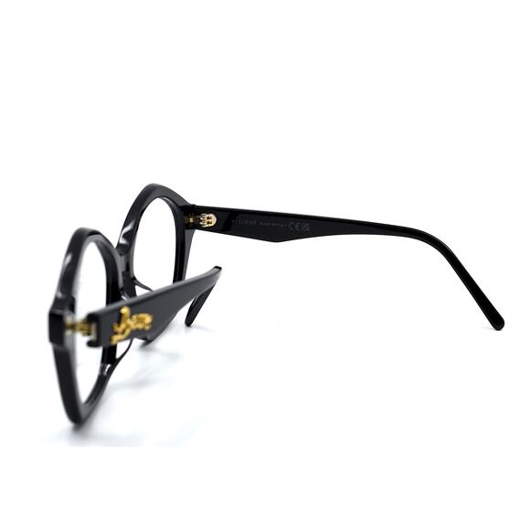 NEW LOEWE LW50053U 001 SHINY BLACK WOMEN'S EYEGLASSES FRAME - Picture 8 of 12